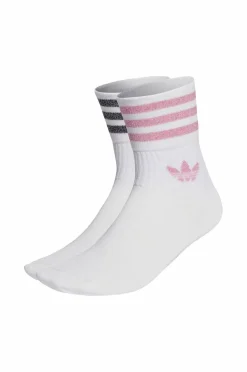 adidas Originals Sokker Mid-cut Glitter Crew Socks 2-pk