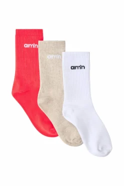Aim'n Sokker Aim'n Logo Socks 3-pakning