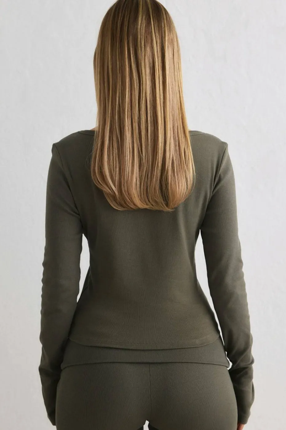 Aim'n Topp Ease Ribbed Long Sleeve Top