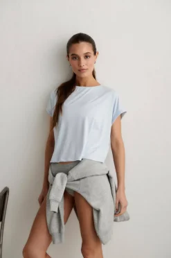 Aim'n Treningstopp Soft Basic Roll Sleeve Top