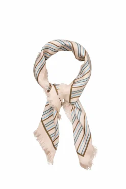 Becksöndergaard Silkeskjerf Scallopia Striped Sia Scarf