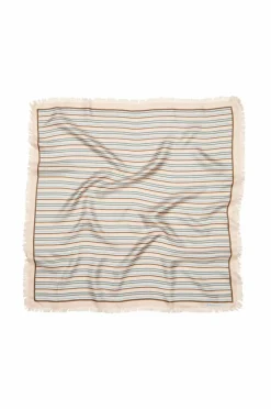 Becksöndergaard Silkeskjerf Scallopia Striped Sia Scarf