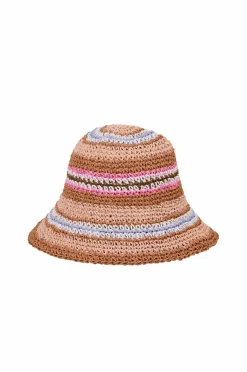Becksöndergaard Stråhatt Striped Saverina Straw Hat