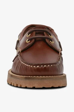 Bianco Loafers Biacapri Boat Shoe Pull Up Leather