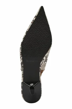 Bianco Pumps biaKristin Kitten Heel Slingback Faux Snake