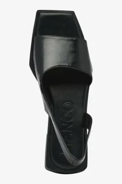Bianco Sandaler biaYve Square Slingback Sandal Faux Leather