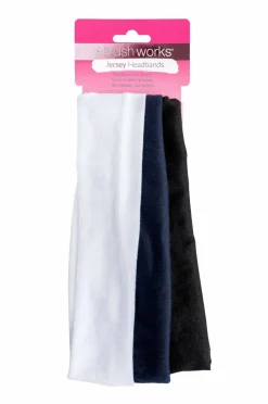 Brushworks Jersey Headbands - 3 Pack