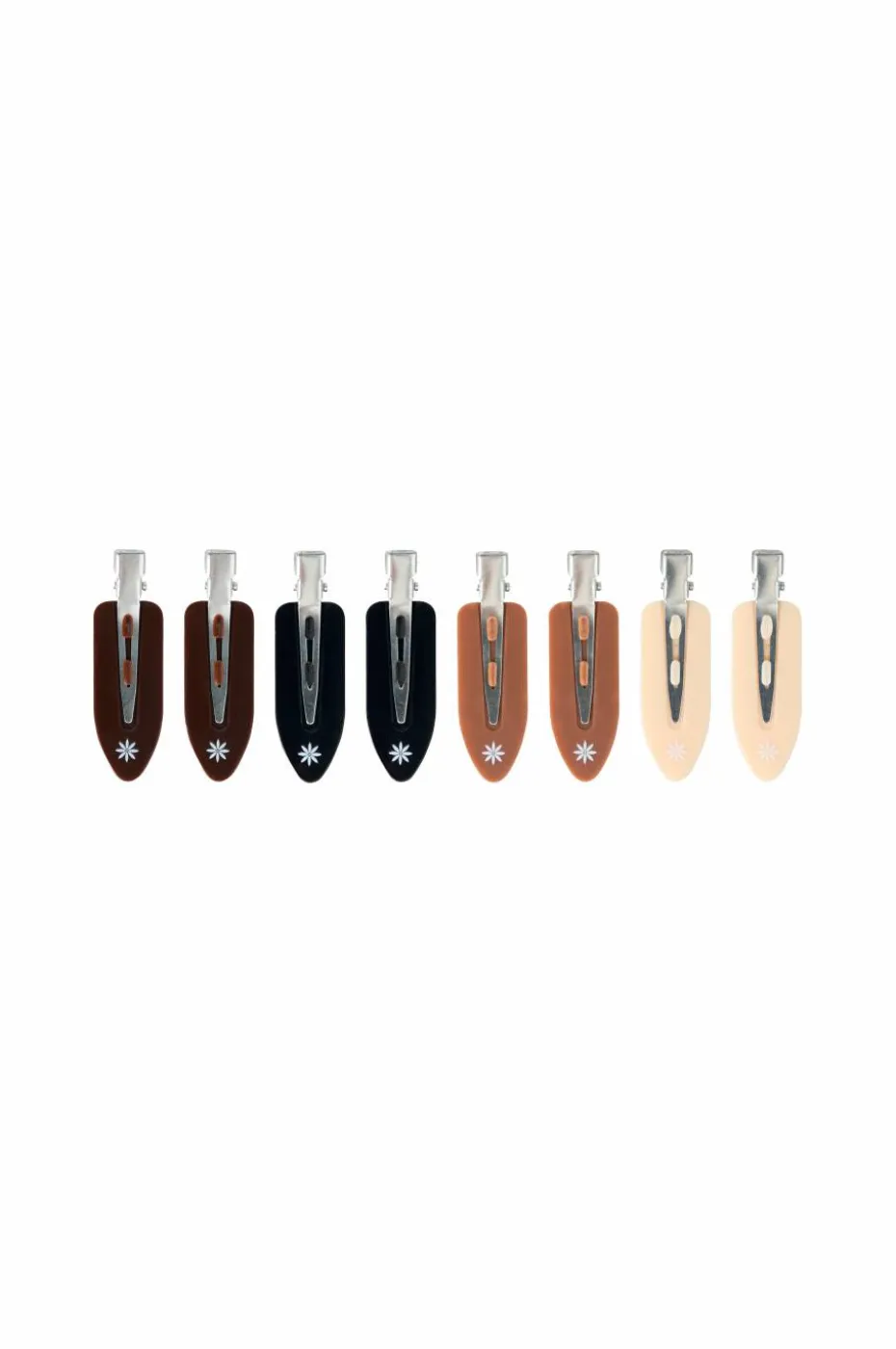 Brushworks Nude No Crease Hair Clips 8-pk