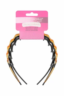 Brushworks Zig Zag Headband - 3 Pack
