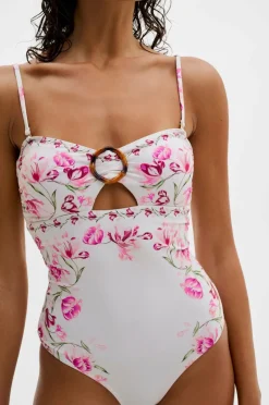 By Malina Badedrakt Mandy Bamboo-ring Bandeau Swimsuit