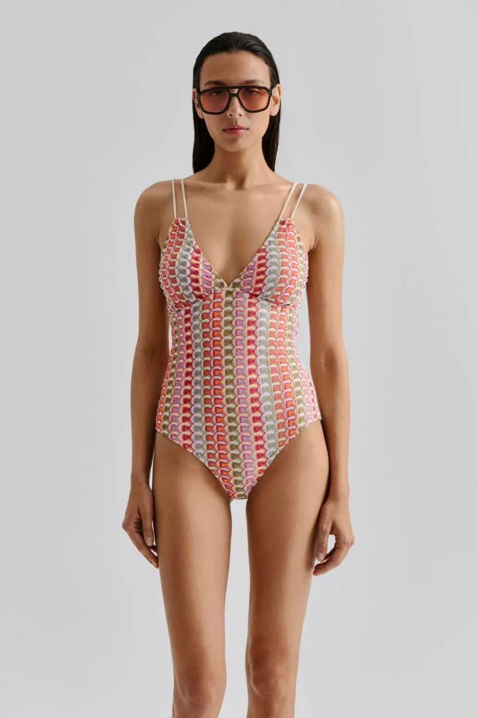 By Malina Badedrakt Nerea Fine Knitted Swimsuit