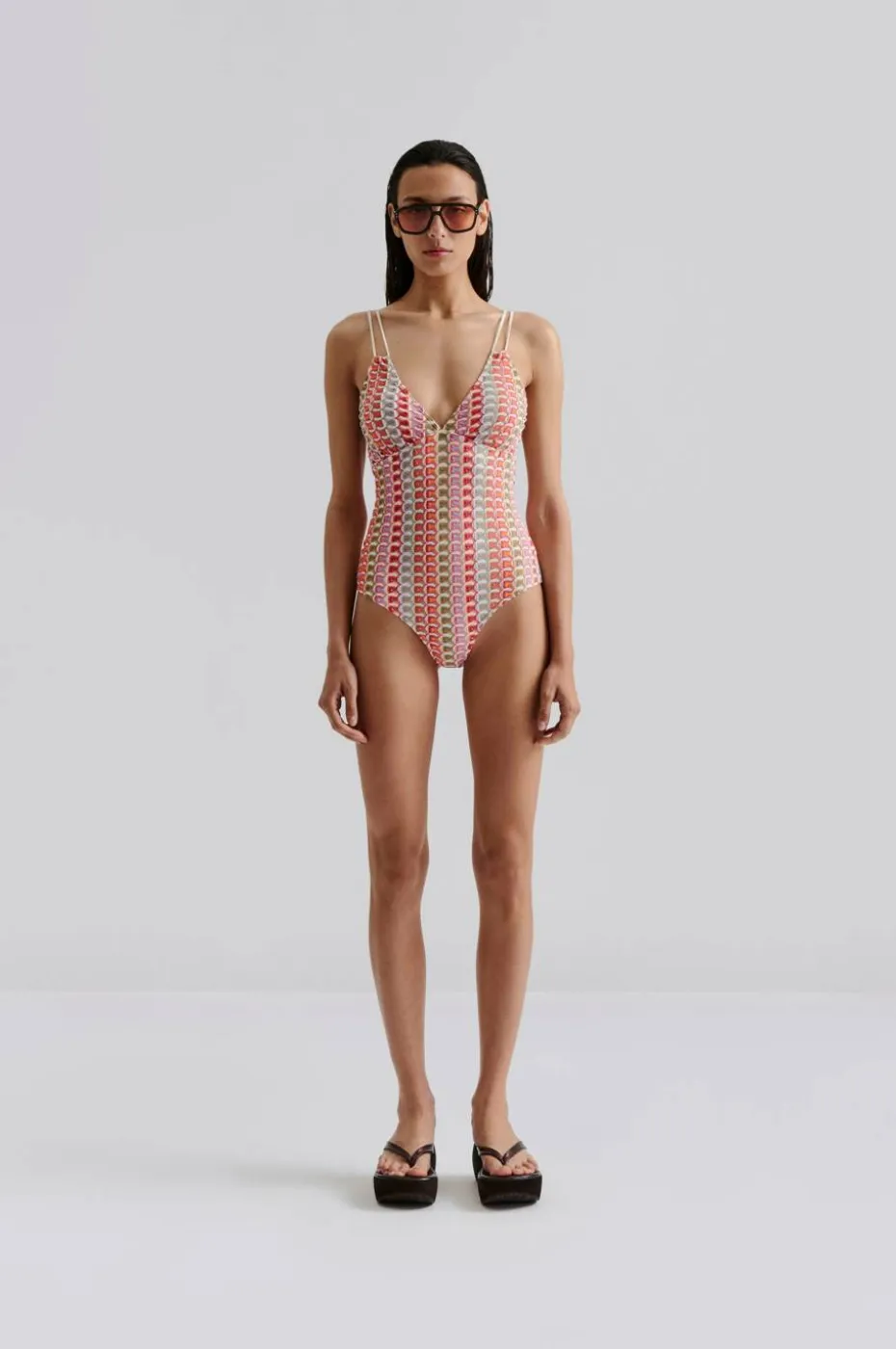 By Malina Badedrakt Nerea Fine Knitted Swimsuit