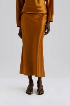By Malina Maxi skjørt Aubree Satin Maxi Skirt