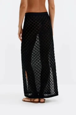 By Malina Maxi skjørt Fannie Pointelle Knitted
