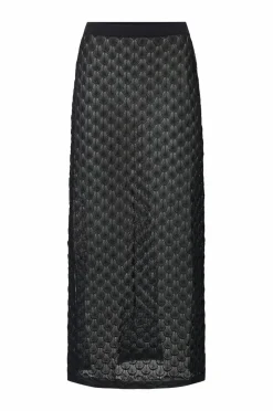 By Malina Maxi skjørt Fannie Pointelle Knitted