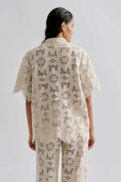 By Malina Skjorte Ari Guipure Lace