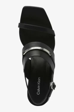 Calvin Klein Sandaletter Heel Sandal 45 Met Bar Lth