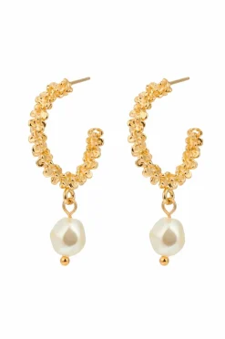 Caroline Svedbom Øreringer Gemma Pearl Loops Gold