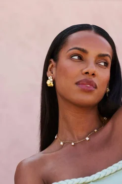 Caroline Svedbom Øreringer Lumi Pearl Earringsgold