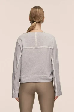 Casall Collegegenser Reversed Seam Terry Crew