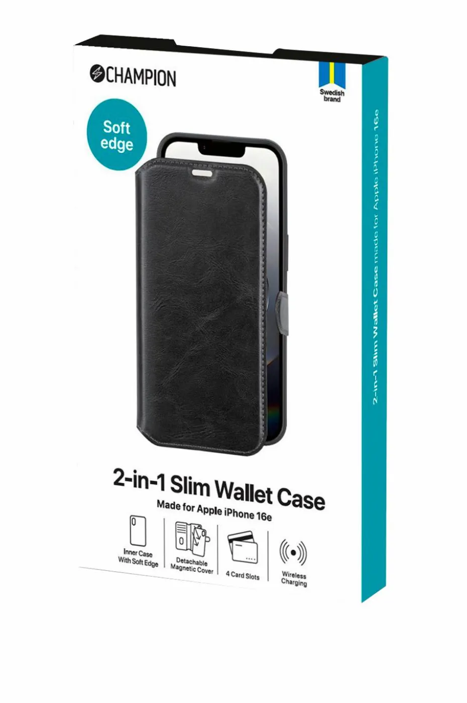 Champion Nordic Lommebokdeksel 2-in-1 Slim Wallet Iphone 16e