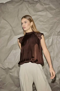 co’couture Bluse IdunCC Lace Ballon Top