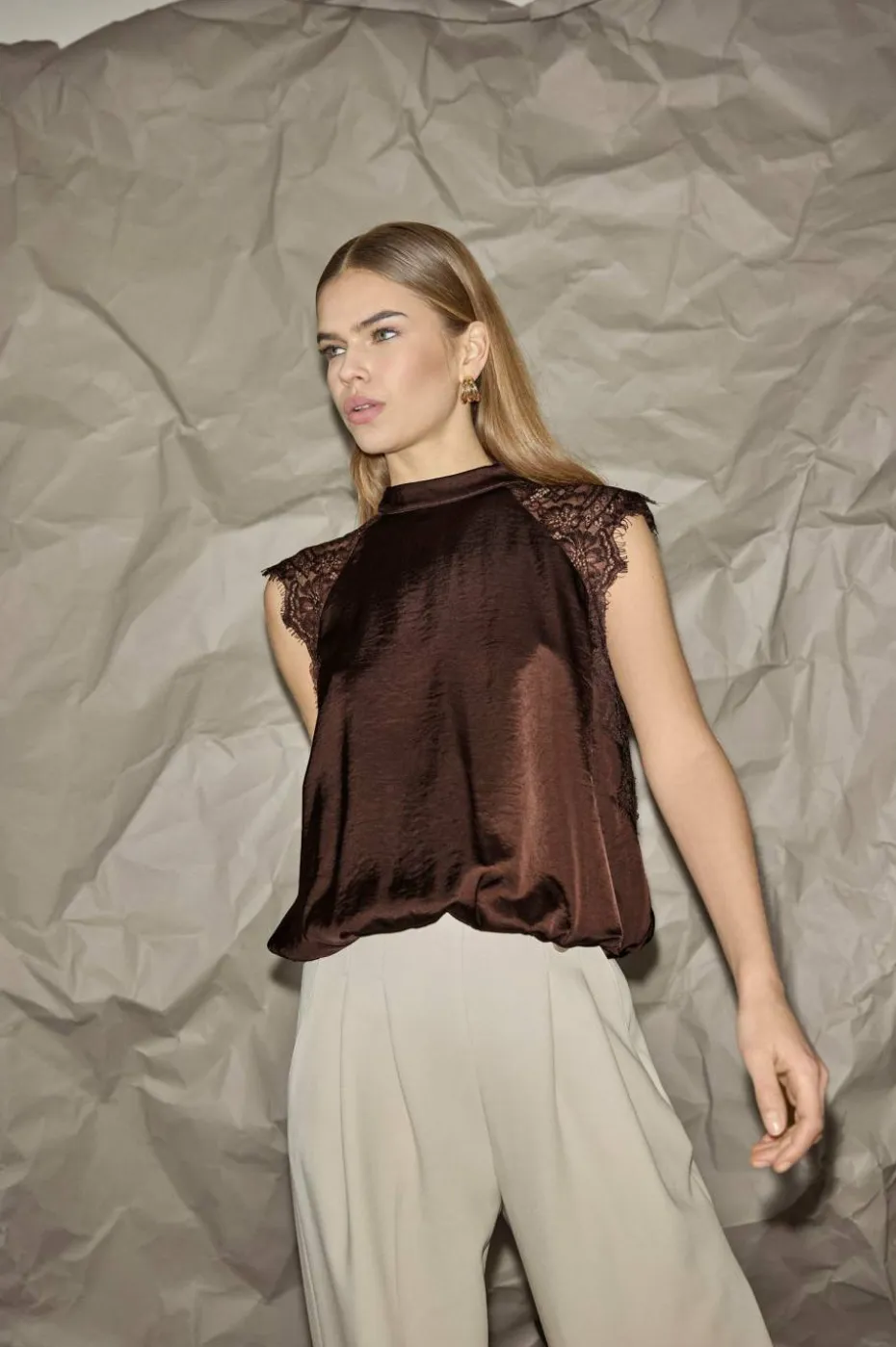 co’couture Bluse IdunCC Lace Ballon Top
