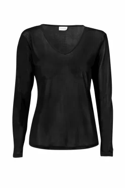 Damella Topp Long Sleeve i silke