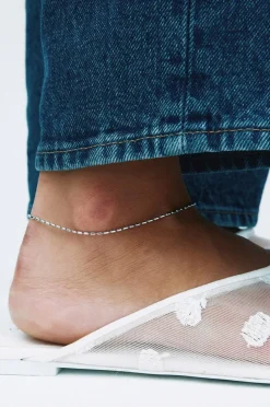 Edblad Ankelkjede Seed Bead Anklet Steel