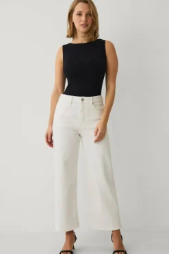 Ellos Collection Avkortede jeans med brede bein