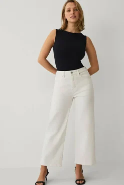 Ellos Collection Avkortede jeans med brede bein