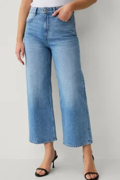 Ellos Collection Avkortede jeans med brede bein