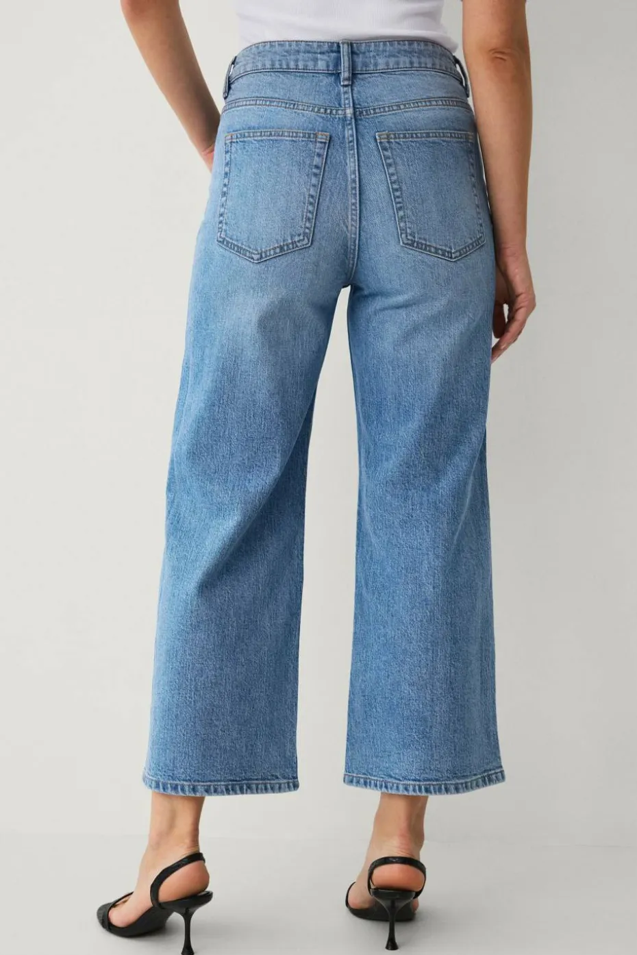 Ellos Collection Avkortede jeans med brede bein