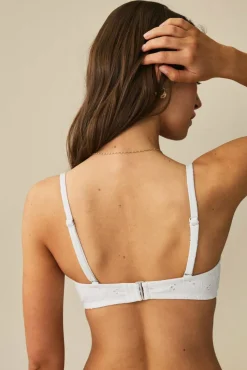 Ellos Collection Bandeau-bikinioverdel med broderie anglaise