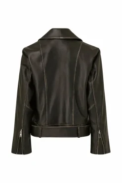 Ellos Collection Biker jakke i skinn Premium
