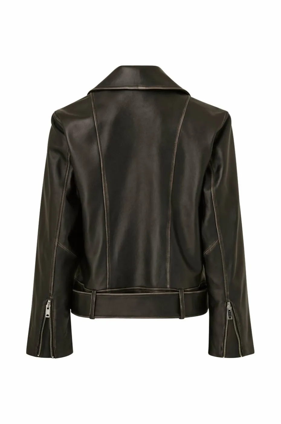 Ellos Collection Biker jakke i skinn Premium