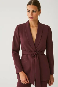 Ellos Collection Blazer med slips og sjalkrage