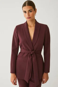 Ellos Collection Blazer med slips og sjalkrage