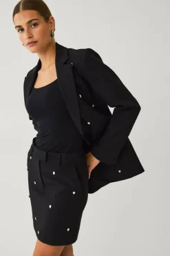 Ellos Collection Blazer med rhinstener