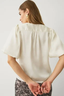 Ellos Collection Bluse i sateng