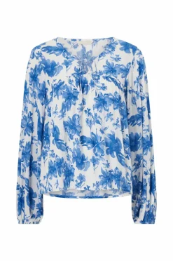 Ellos Collection Bluse i krøllete viskose