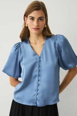 Ellos Collection Bluse i sateng