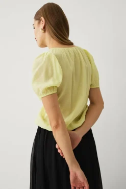 Ellos Collection Bluse med puffermer