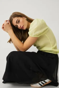 Ellos Collection Bluse med puffermer