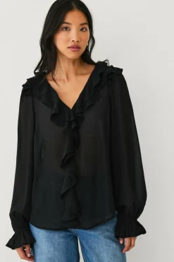 Ellos Collection Bluse med volanger