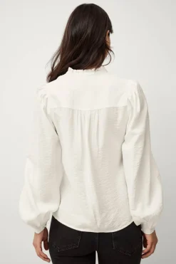 Ellos Collection Bluse med volangdetalj