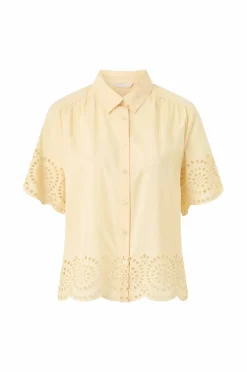 Ellos Collection Bluse med brodert hullmønster