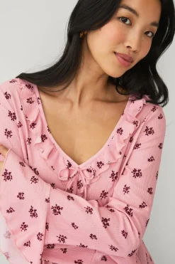 Ellos Collection Bluse med volanger