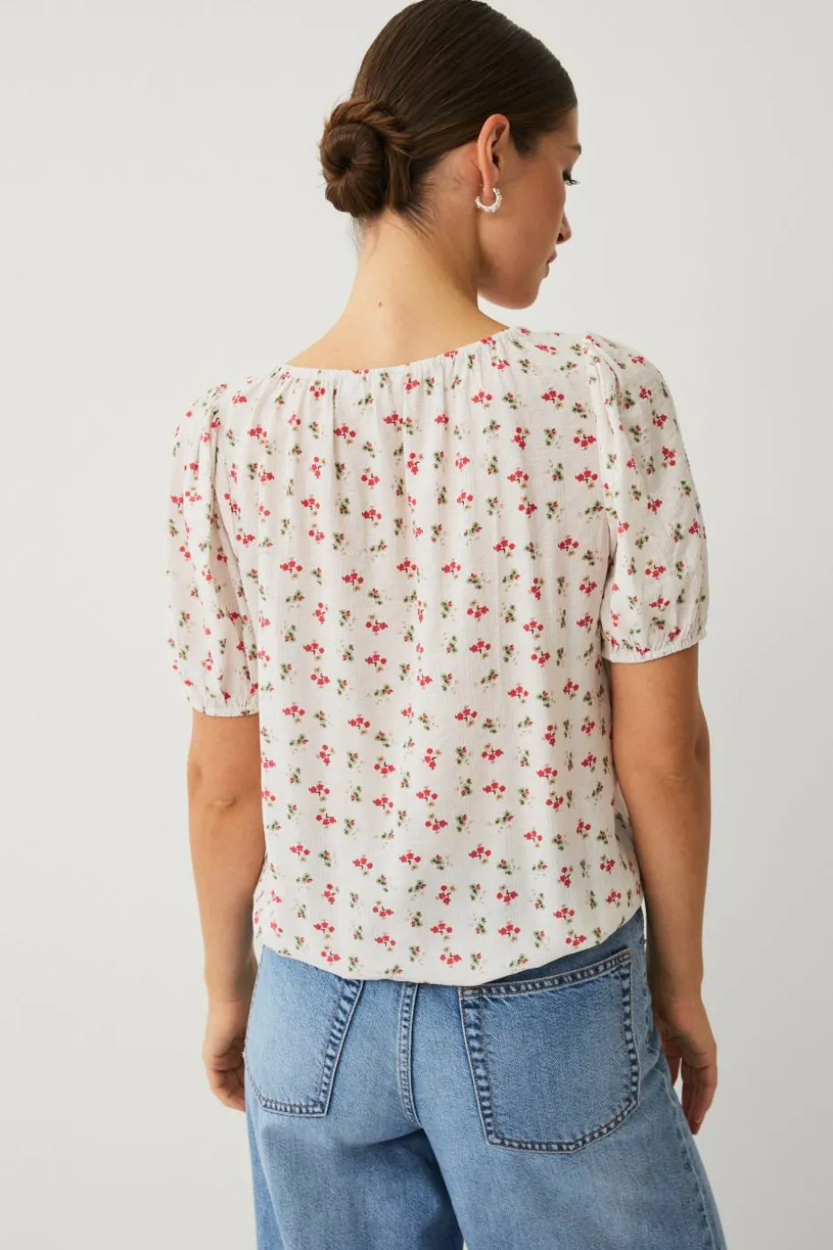 Ellos Collection Bluse med puffermer