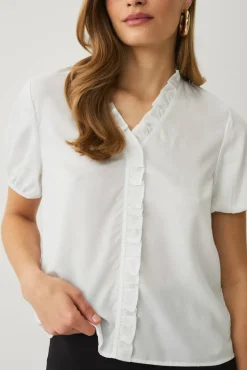 Ellos Collection Bluse med volang